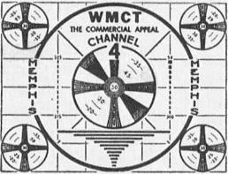 Image of test pattern of WMCT, Channel 4, Memphis, Tennessee